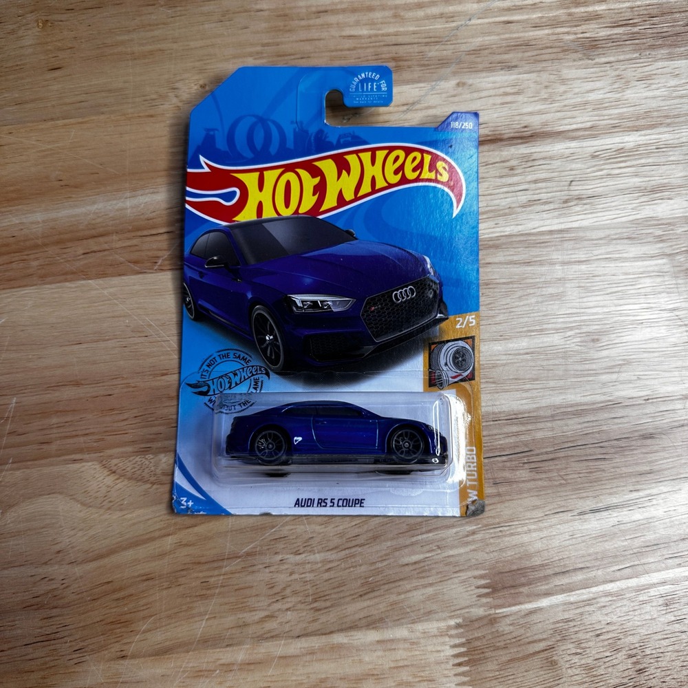 Hot Wheels Audi RS 5 Coupe Blue HW Turbo 2/5 118/250 Diecast Car GHD00-D9C0E